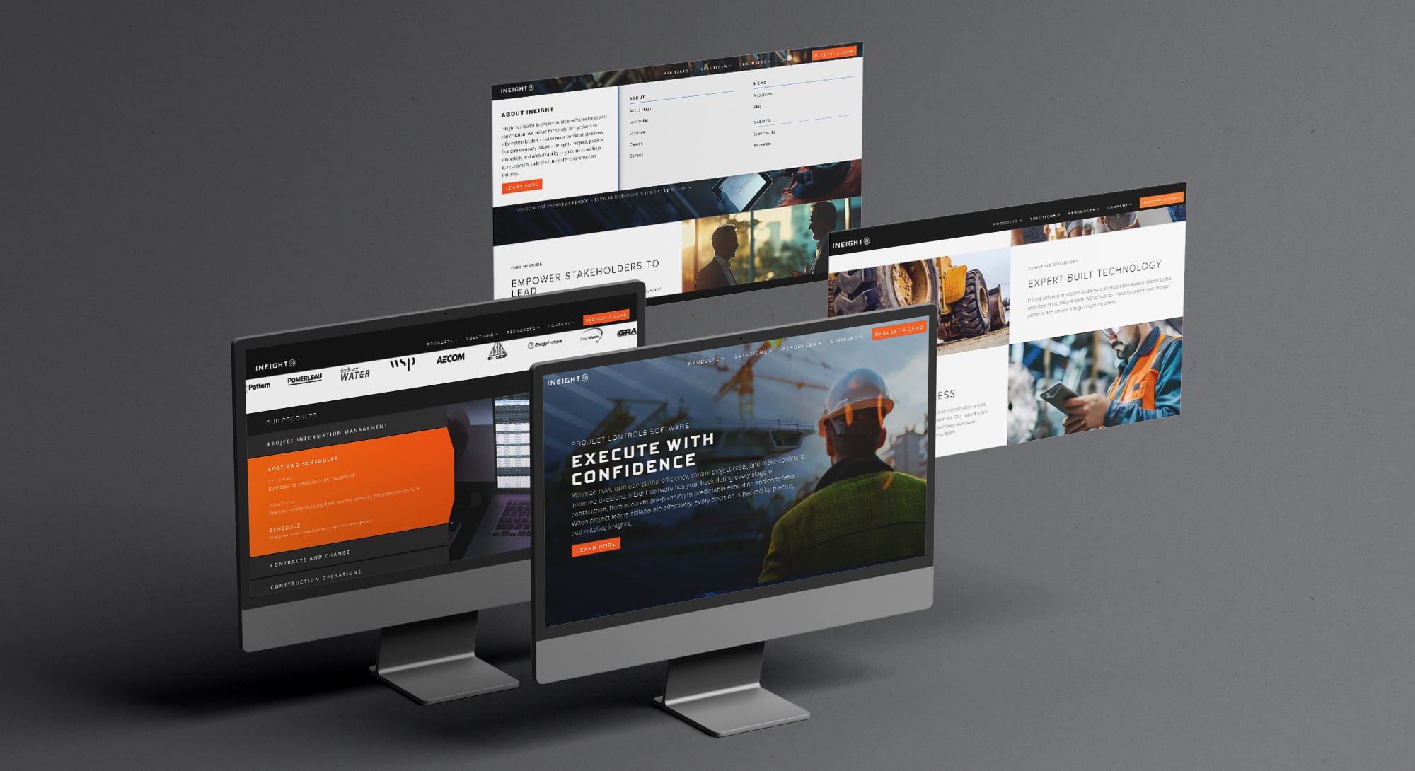 InEight Website Screens